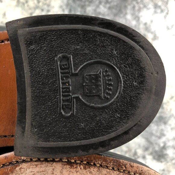 Park Place Men's Size 10D Black Leather Closed Toe Slip On Dress Shoes Loafers - Picture 13 of 16